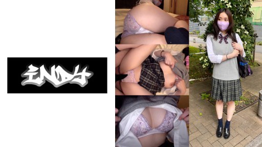 534CRT-014 Dipakai selama 22 jam [Fotografi pribadi] Celana jala ungu muda_Sangat langka_Gadis cantik berseragam setengah G cup